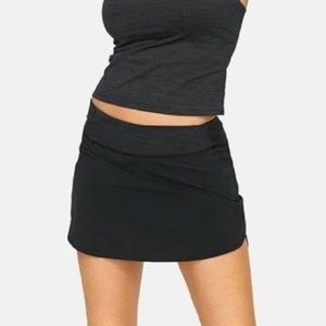 Outdoor Voices Black Hudson 4in Tennis Skort